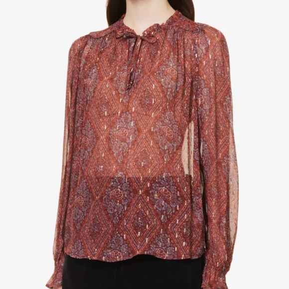 Paige fia semi sheer blouse - Picture 4 of 11